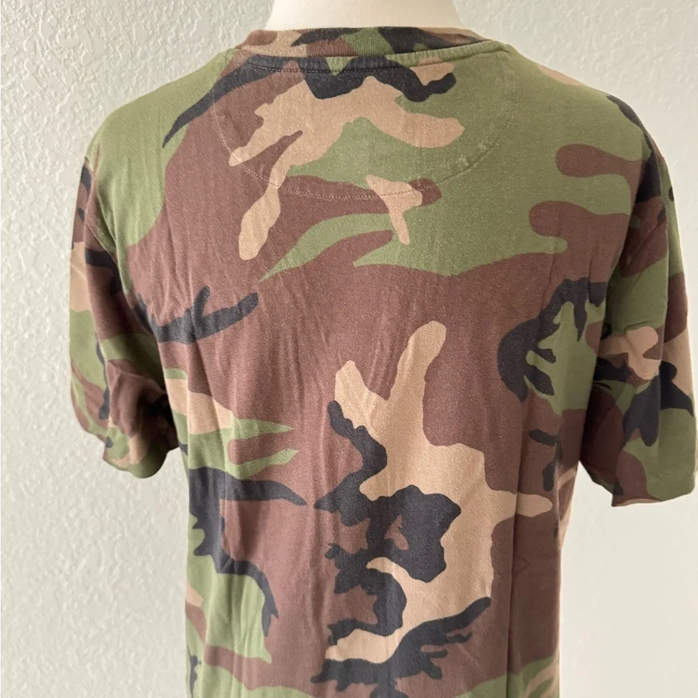 Polo Ralph Lauren Shirt Camouflage Short Sleeve Pocket ‎ Cotton Youth Size 14-16